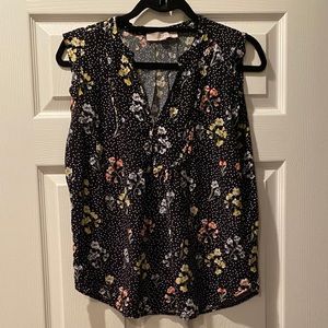Floral tank blouse